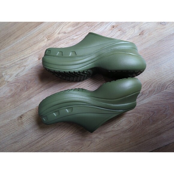 Balenciaga Croc Mule Mens 11 EU 44 Green Khaki main image 12